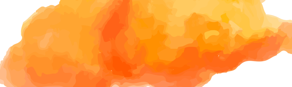 an orange cloud on a white background